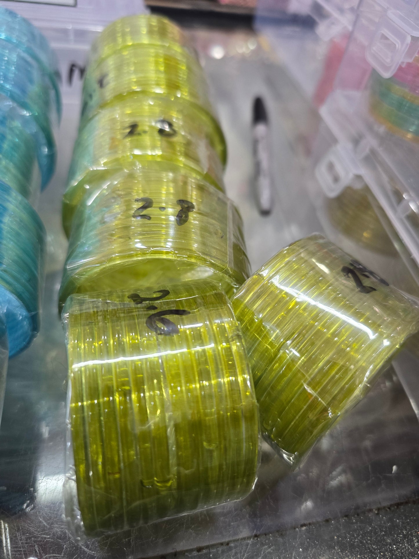 Beautiful designer jelly glass bangles