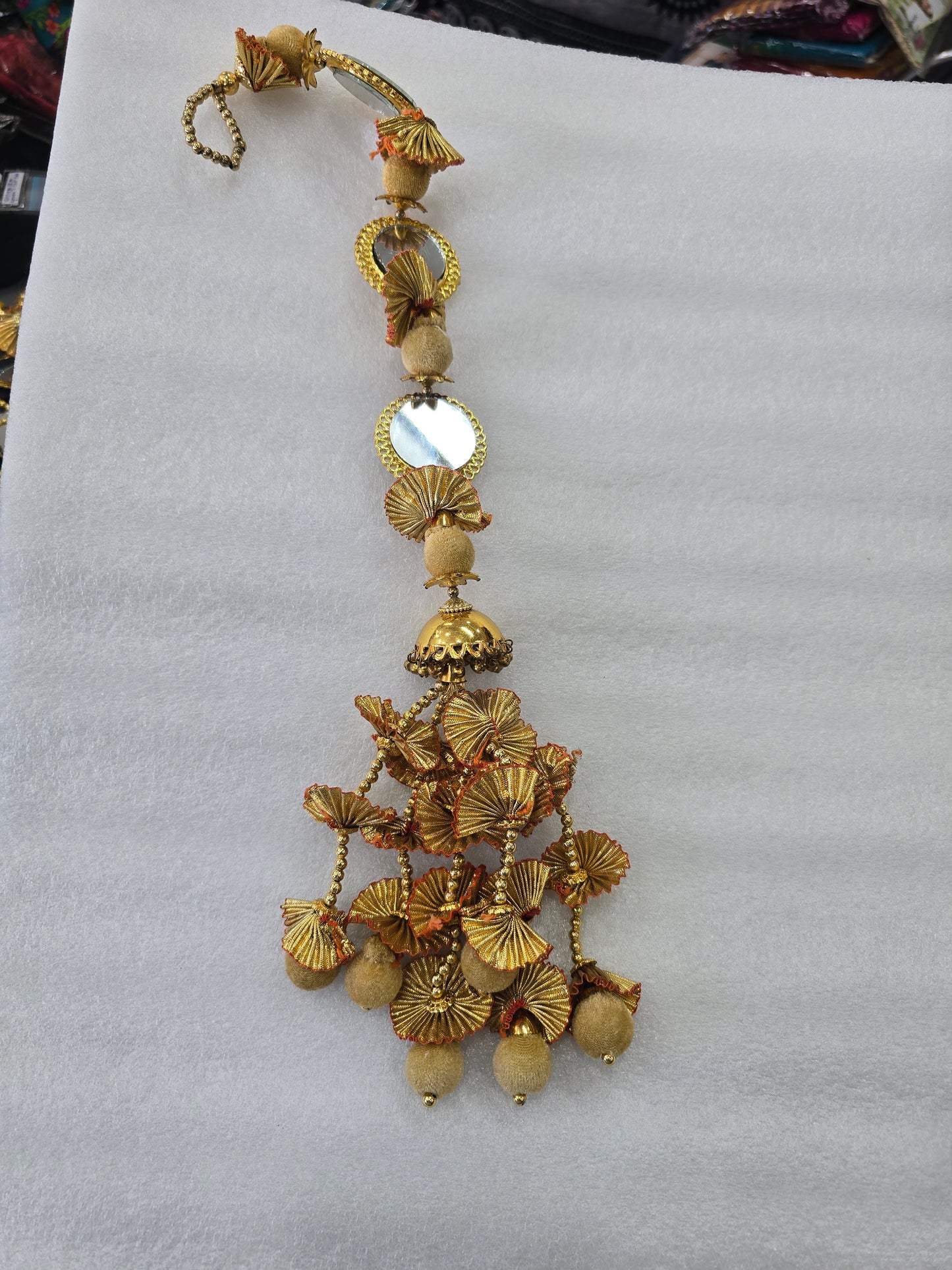 Parandha with mirrors hair accessories