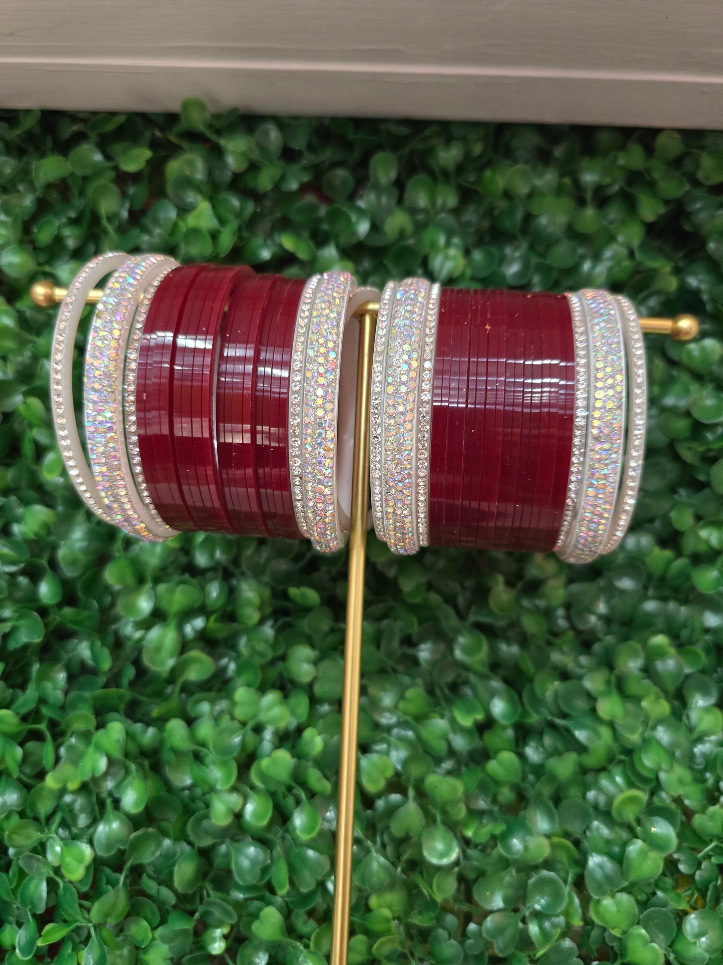 Beautiful designer Chura bridal bangles set