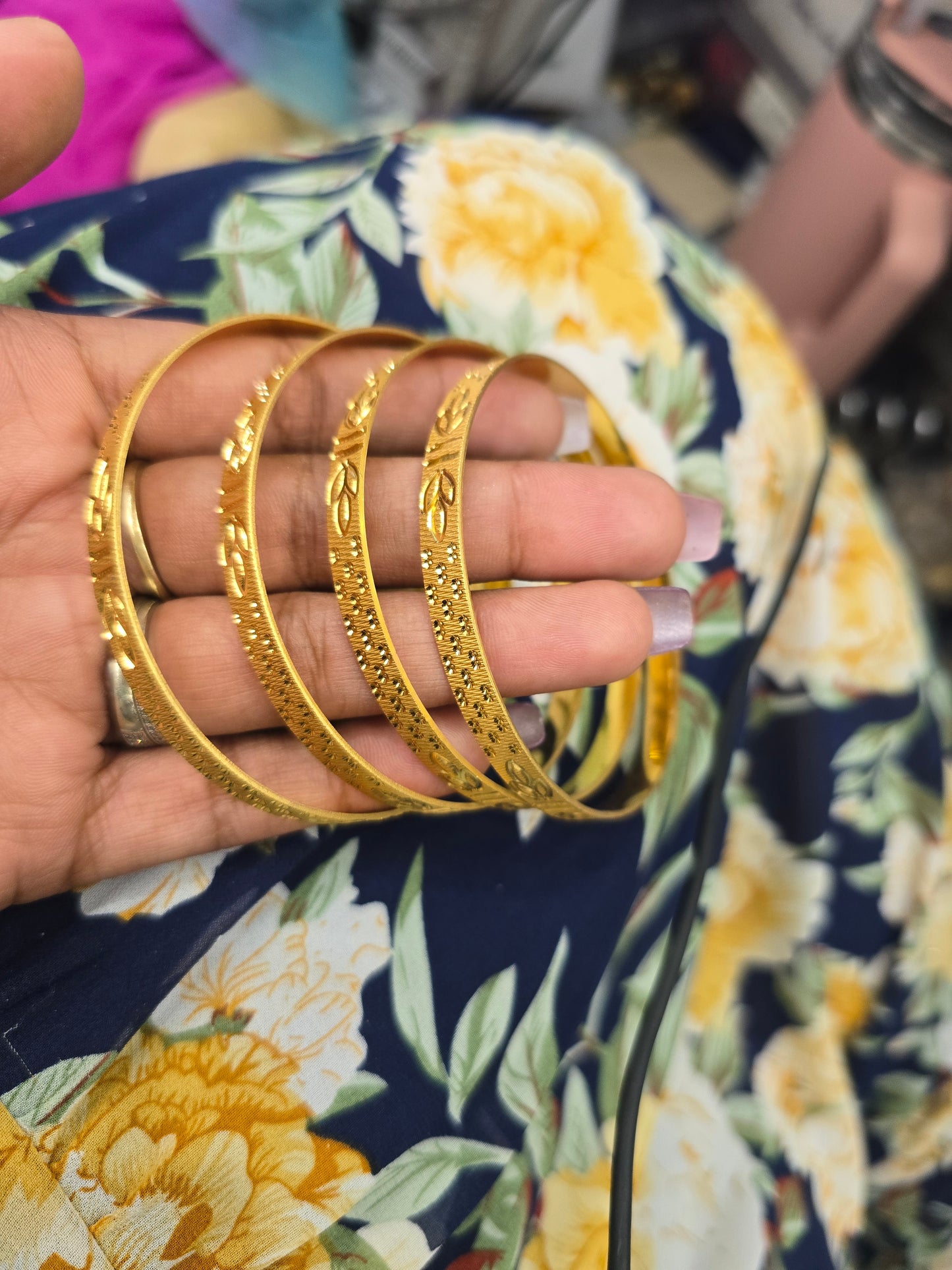 Beautiful gold plated bangles
