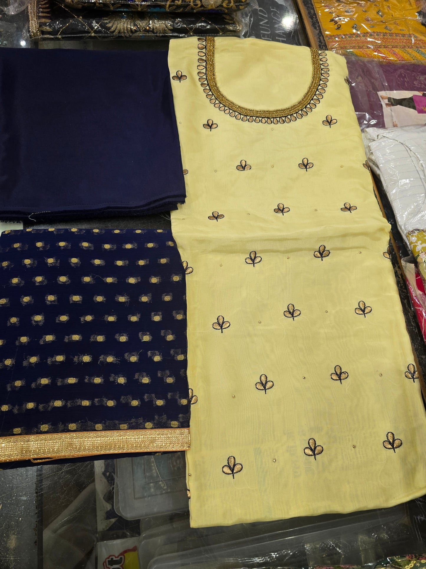 Beautiful designer unstitched suit