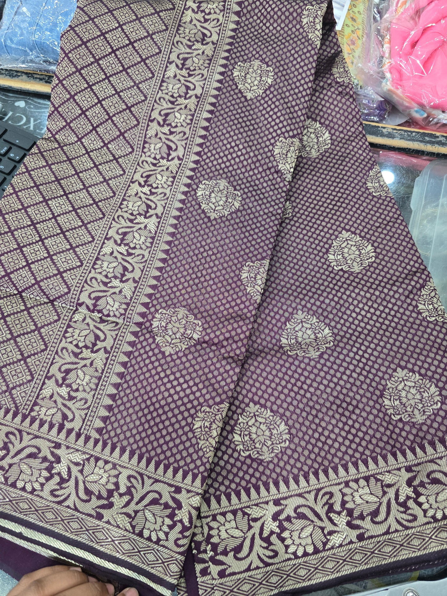 Beautiful designer silk saree