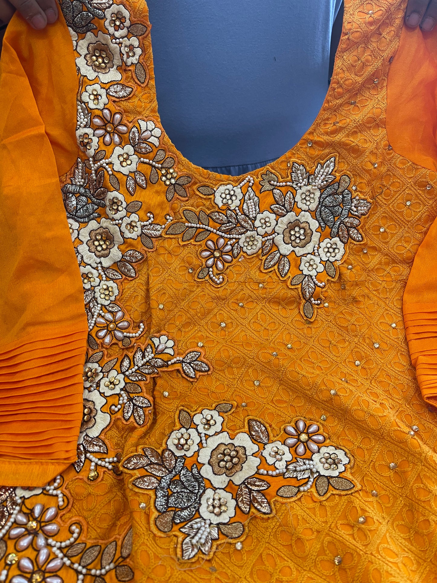Beautiful designer straight pant suit
