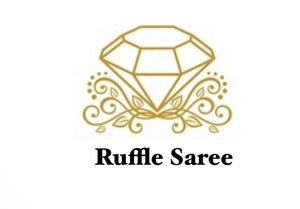 Ruffle saree