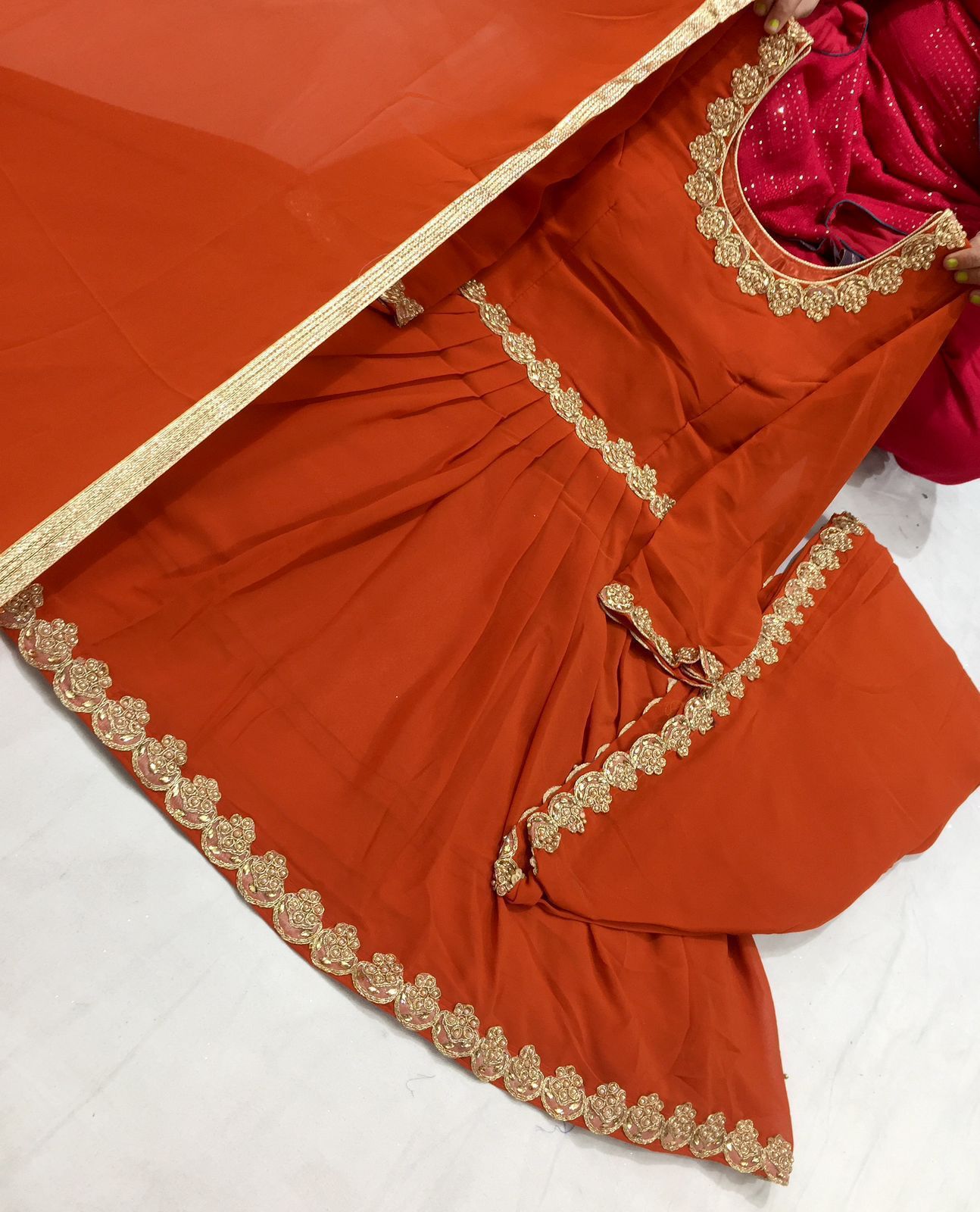 Beautiful designer dhoti salwar suit