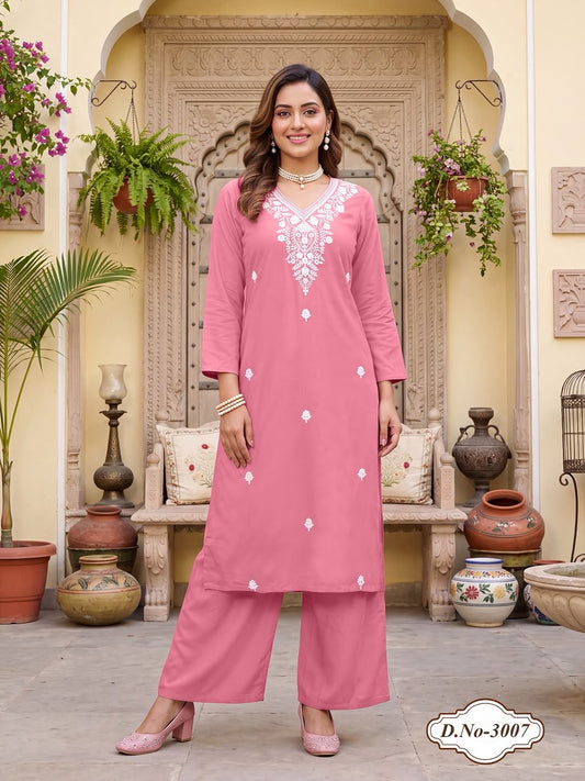 Beautiful designer lucknowi Kurti plazo