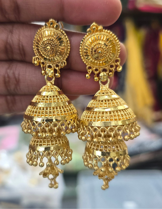 Beautiful gold plated jhumka