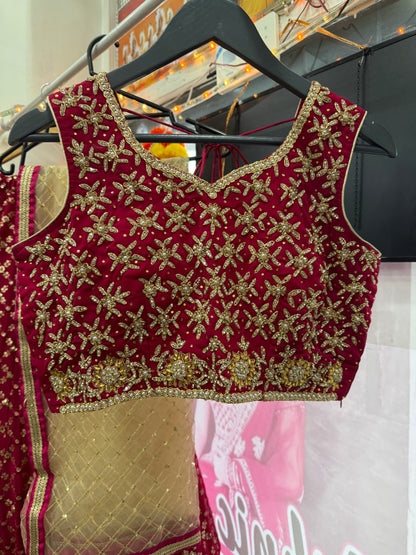 Beautiful designer heavily embroidery lengha choli suit