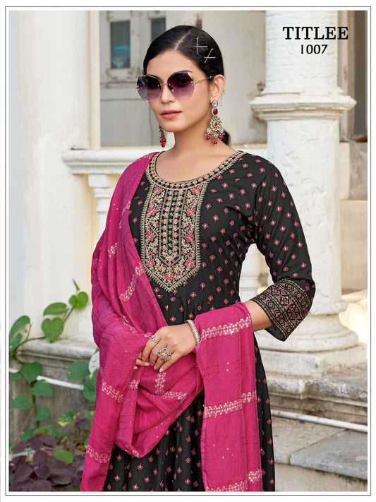Beautiful designer Readymade Anarkali 3 Piece Suit