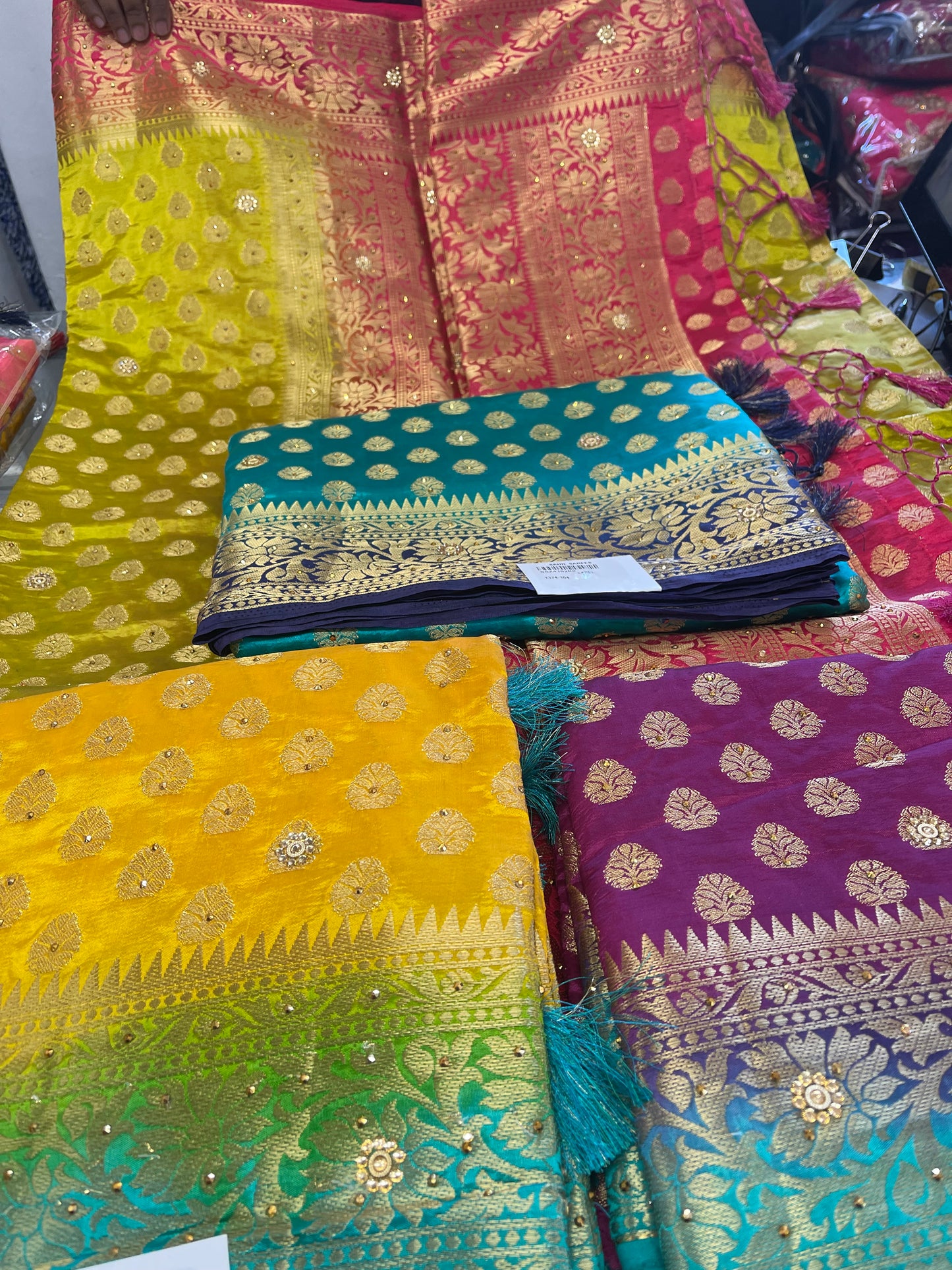 Beautiful designer silk saree