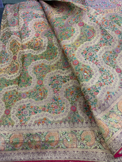Beautiful designer pure silk saree