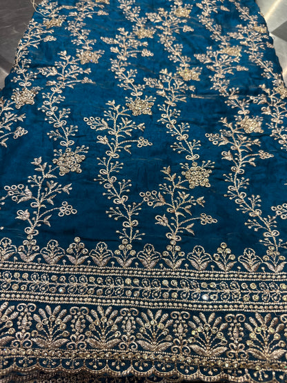 Beautiful designer fully embroidered Jimmy Choo saree