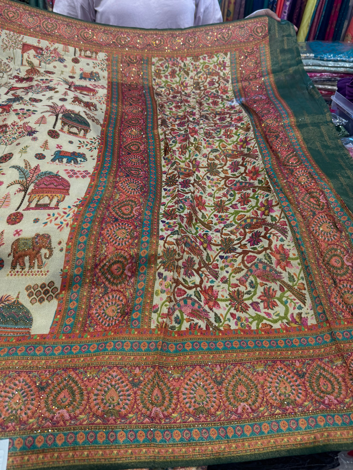 Beautiful designer pure silk saree