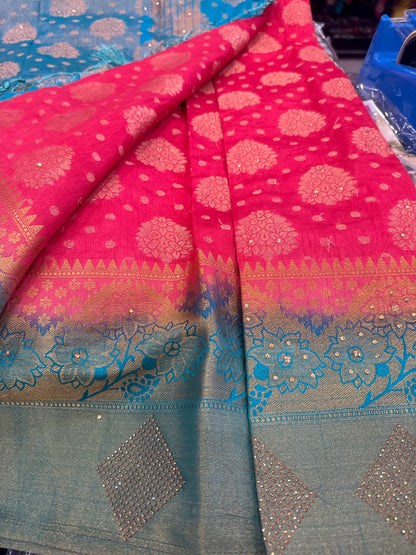 Beautiful designer silk saree