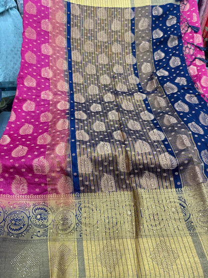 Beautiful designer silk saree