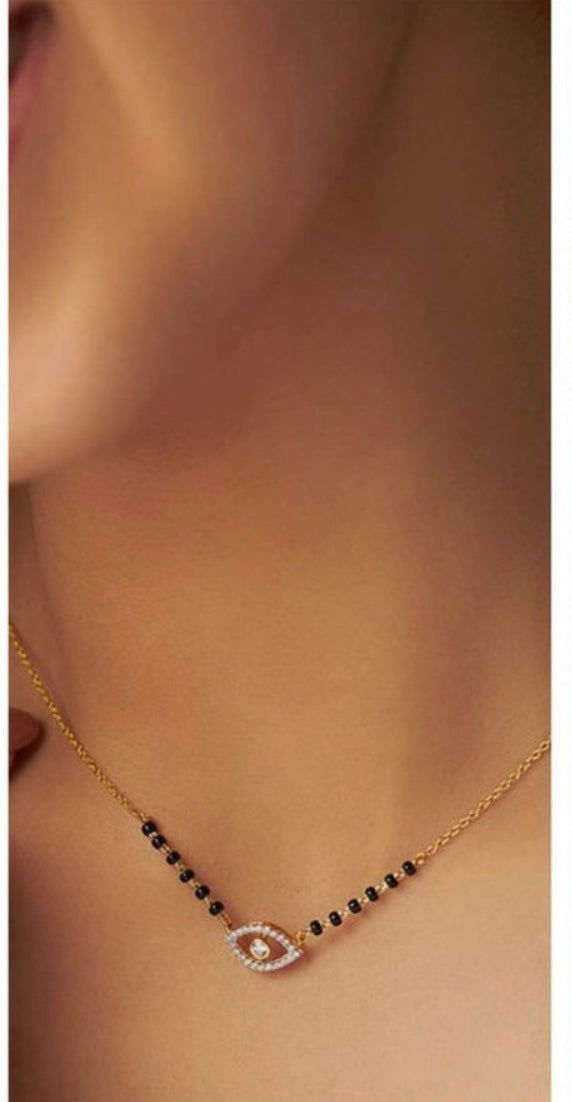 Beautiful designer American diamond mangalsutra