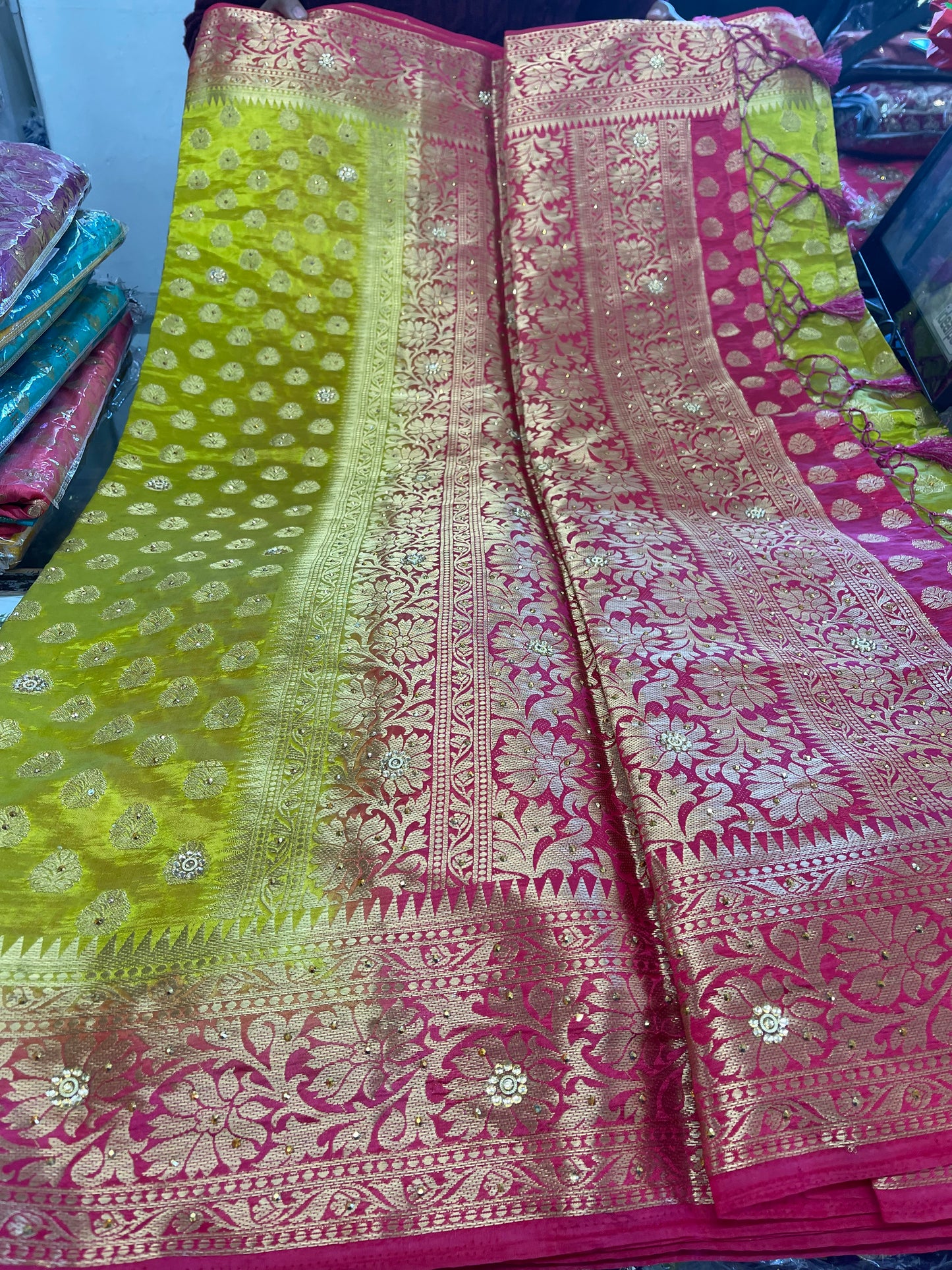 Beautiful designer silk saree