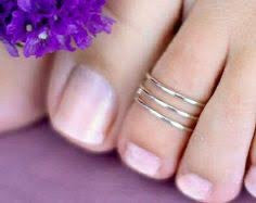 Beautiful designer real sterling silver toe rings