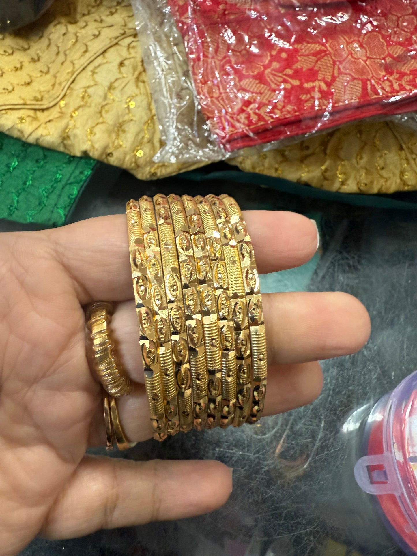 Beautiful gold plated bangles
