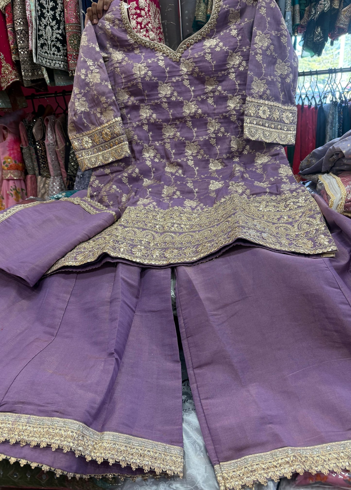 Beautiful designer plazo suit