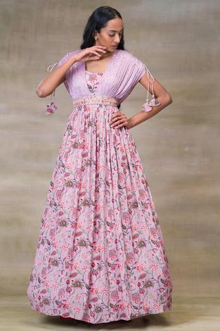 Beautiful designer Indowestern gown