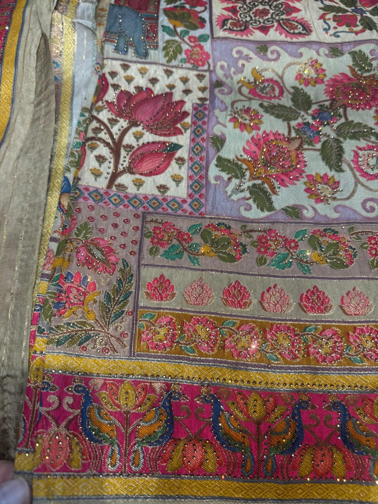 Beautiful designer Pure Kanni Silk Woven Sarees with Sabysachi Border