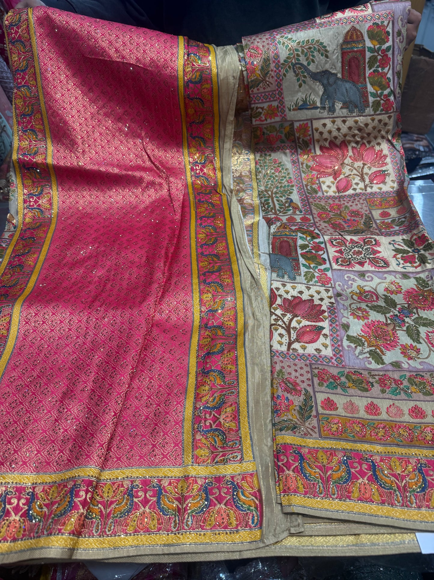 Beautiful designer Pure Kanni Silk Woven Sarees with Sabysachi Border