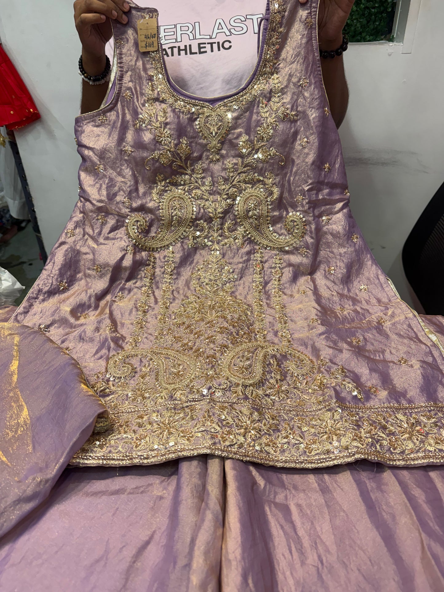 Beautiful designer plazo suit