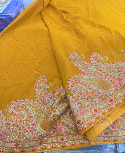 Beautiful designer Kashmiri embroidered saree