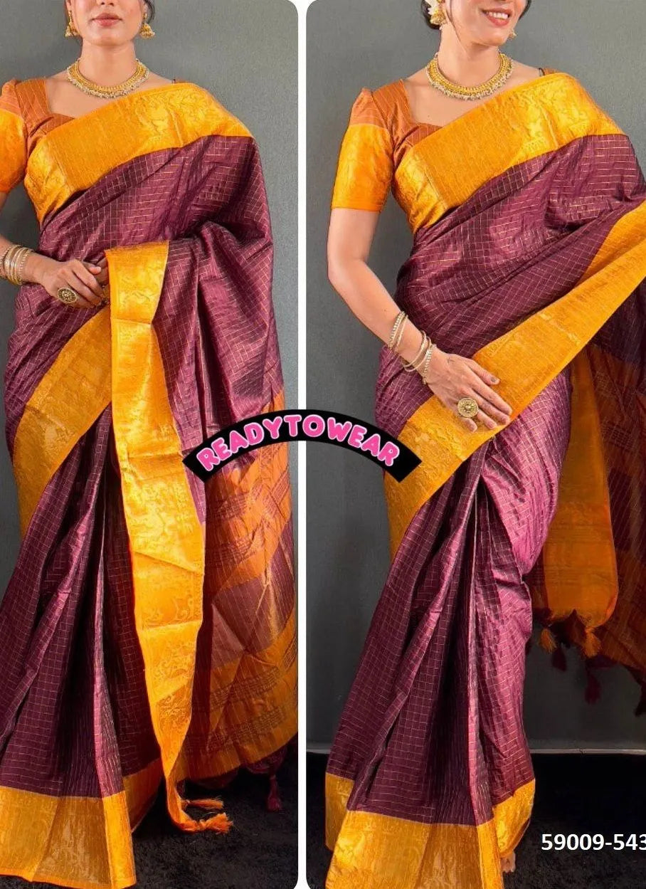 Beautiful designer ready to wear one minute saree