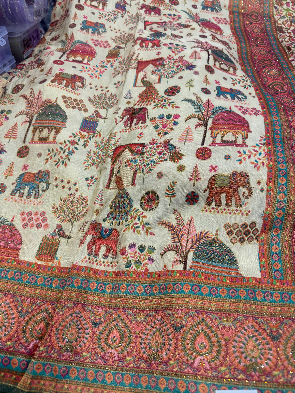 Beautiful designer pure silk saree