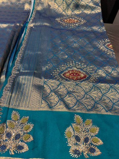 Beautiful designer pure silk saree