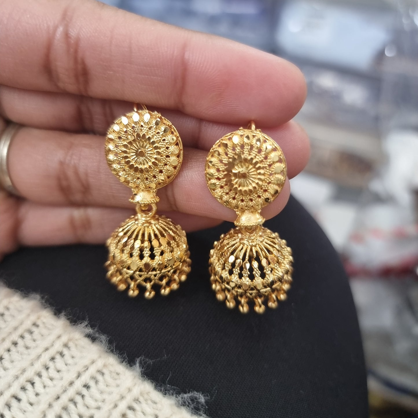 Beautiful gold plated jhumki