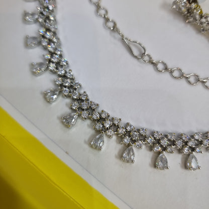 Beautiful designer American diamond necklace set