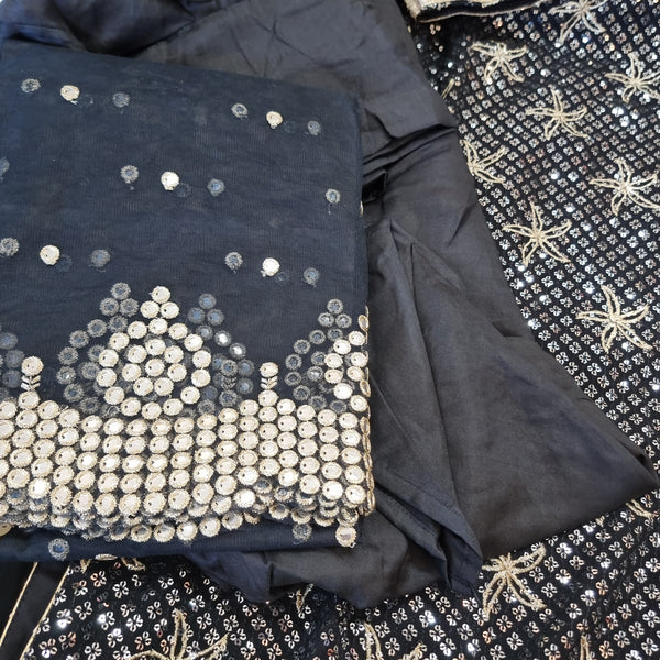 Beautiful designer fully embroidery dhoti salwar suit