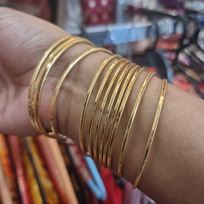 Beautiful gold plated bangles