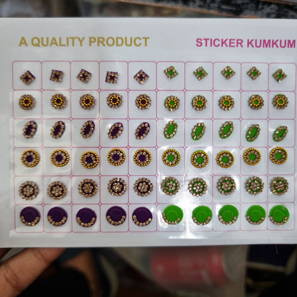 Beautiful designer gold stone tikka/bindi book