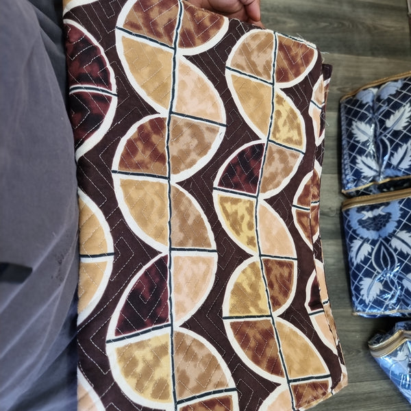 Beautiful designer glacé cotton bedsheet set