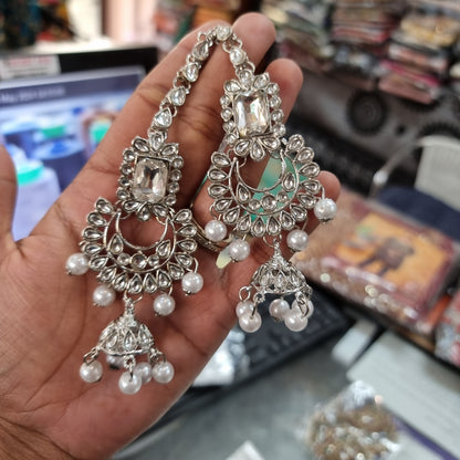 Beautiful designer long necklace n earings