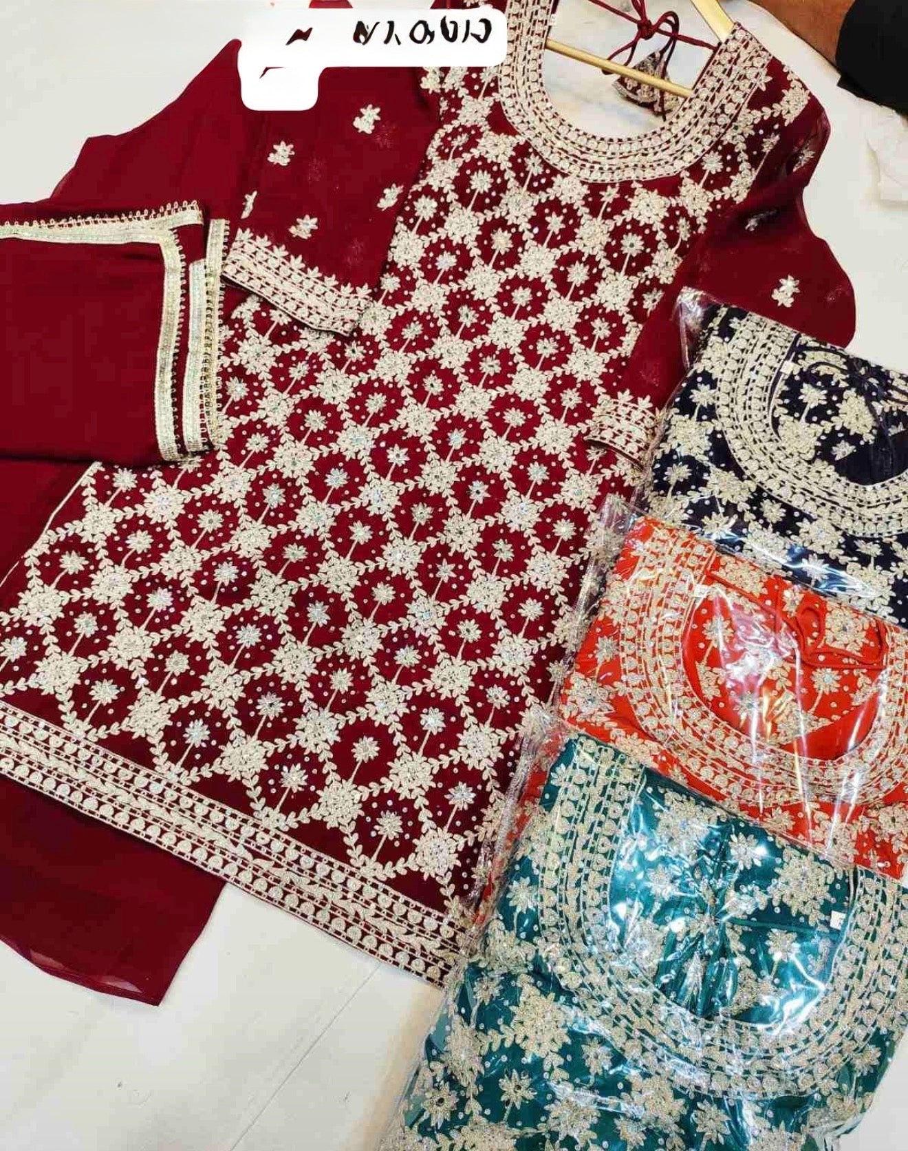 Beautiful designer plazo suit