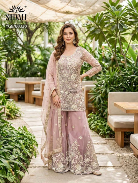 Beautiful designer plazo suit