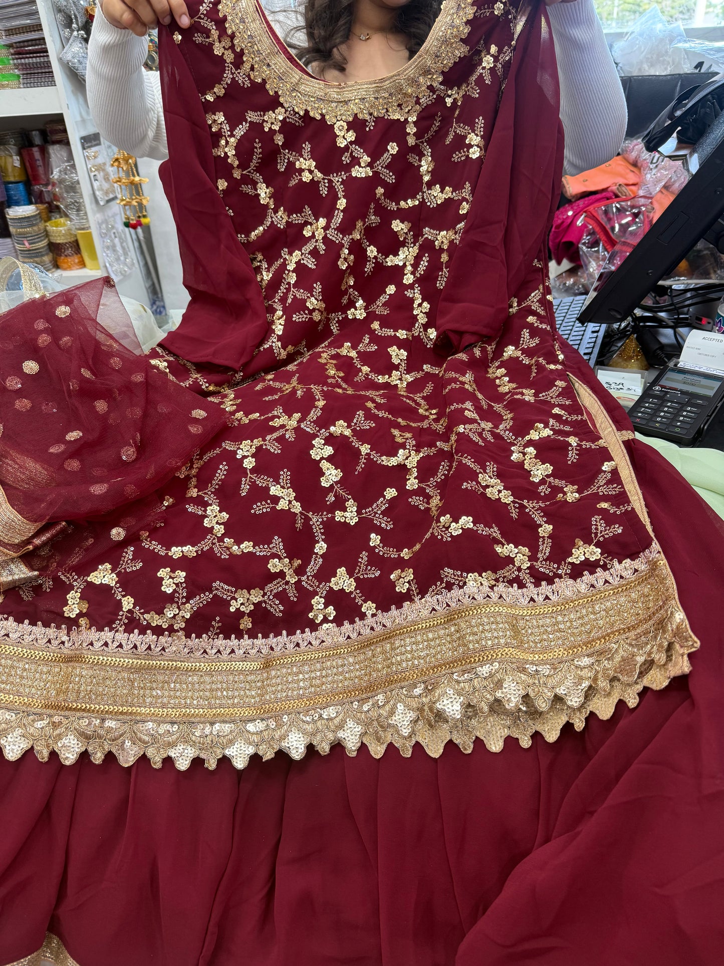 Beautiful designer sharara suit