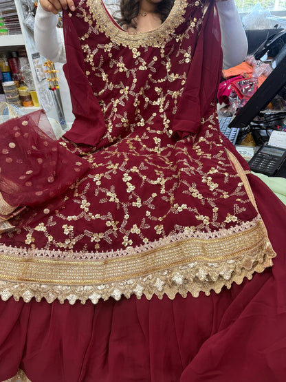 Beautiful designer sharara suit