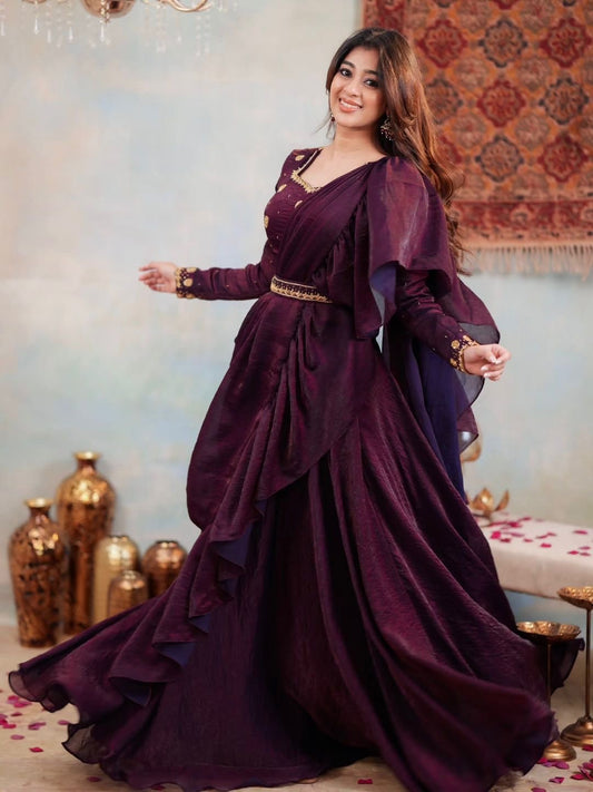 Beautiful designer lengha saree