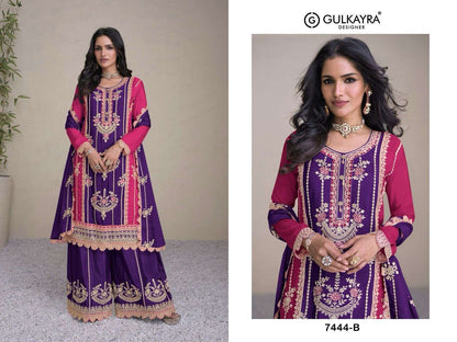 Beautiful designer flare top plazo suit