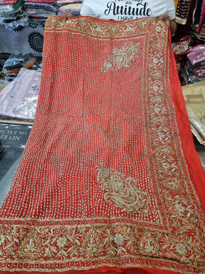 Beautiful designer silk saree