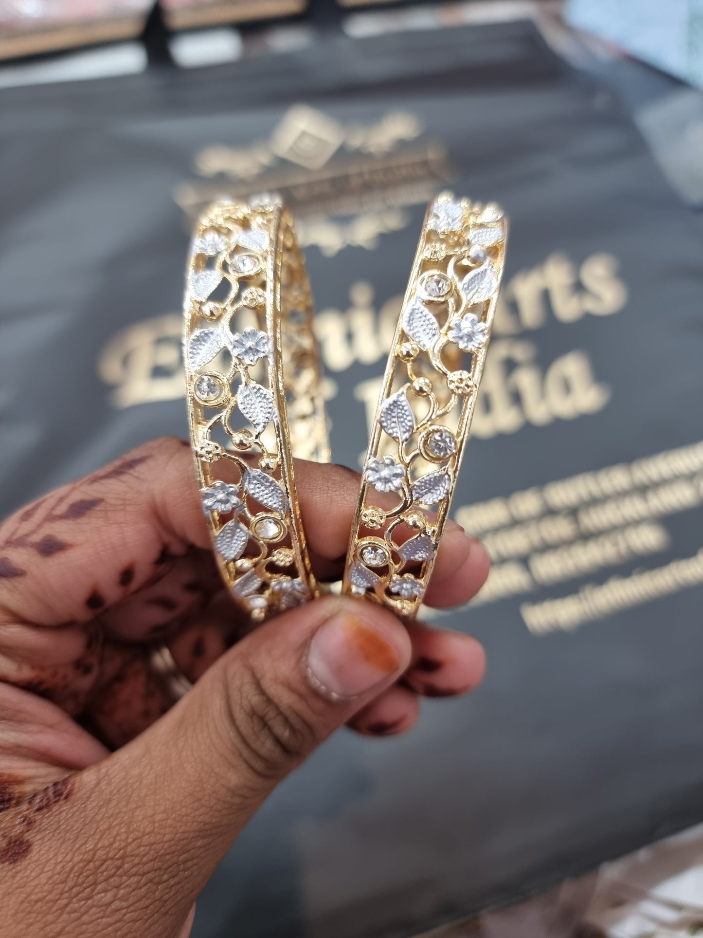 Beautiful designer American diamond bangles