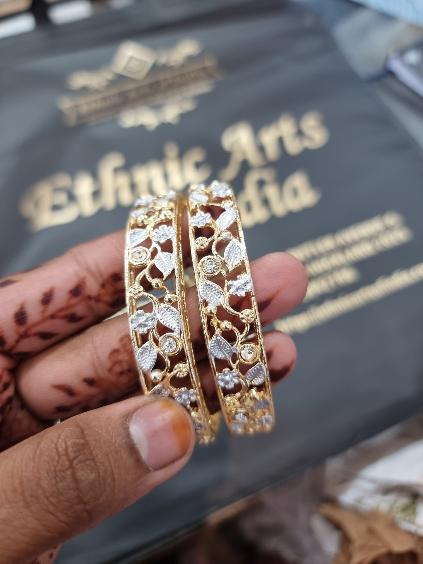 Beautiful designer American diamond bangles