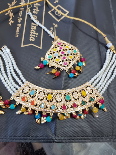 Beautiful designer necklace set traditional style