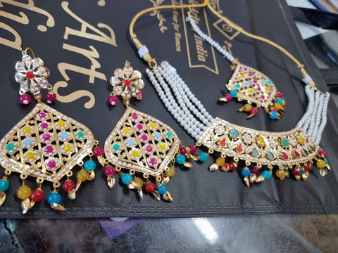Beautiful designer necklace set traditional style